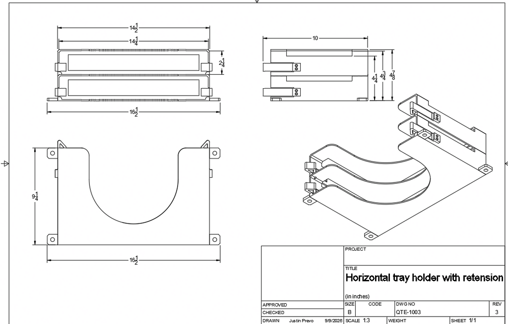 Horizontal Plano Tray Holders (2x Stack)