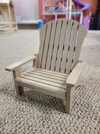 18 inch doll Adirondack Chair American Girl accessory with optional side table