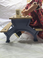 18 inch Doll Picnic Table & Mug Set