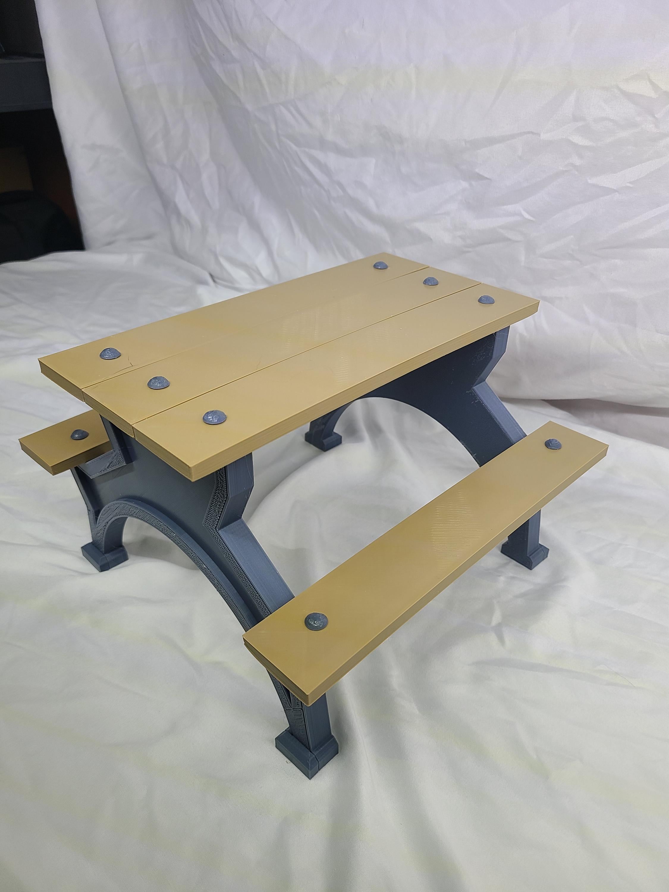 18 inch Doll Picnic Table & Mug Set
