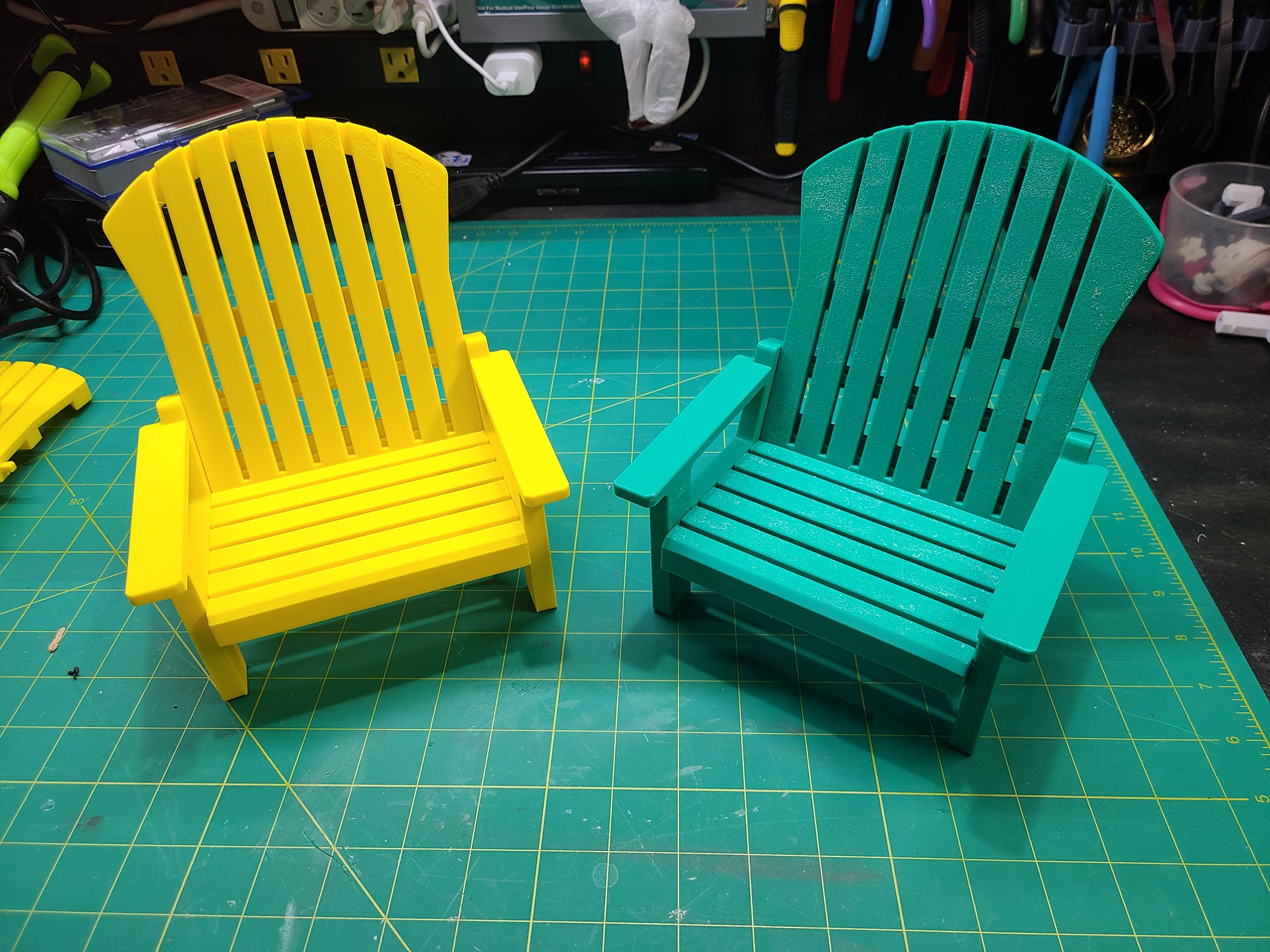 18 inch doll Adirondack Chair American Girl accessory with optional side table