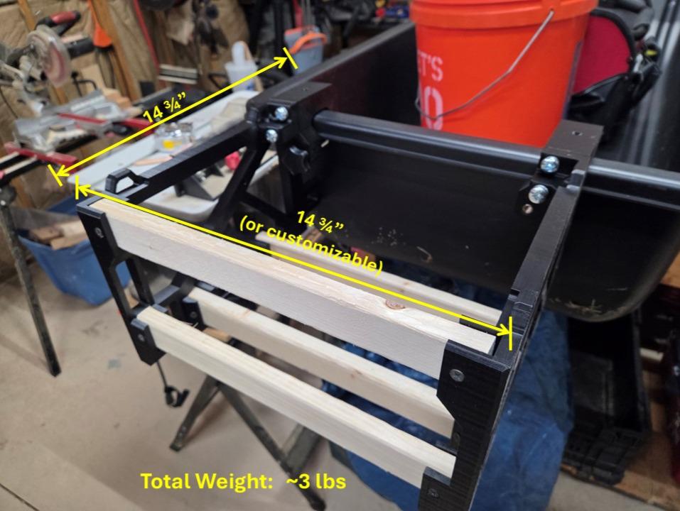 Ice Fishing Sled Bucket Basket: store a 5 gallon bucket or other gear