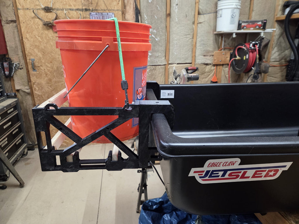 Ice Fishing Sled Bucket Basket: store a 5 gallon bucket or other gear