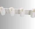 Ice Fishing Rod Holder: 4-Rod Sled/Wall Mount with Optional Tool Holder - White Version