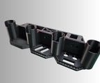 Ice Fishing Rod Holder: 4-Rod Sled/Wall Mount with Optional Tool Holder