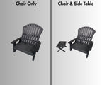 18 inch doll Adirondack Chair American Girl accessory with optional side table