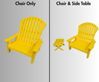 18 inch doll Adirondack Chair American Girl accessory with optional side table