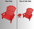 18 inch doll Adirondack Chair American Girl accessory with optional side table