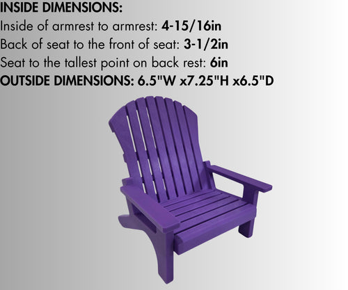 18 inch doll - Two Adirondack Chair Set American Girl accessory with optional side table