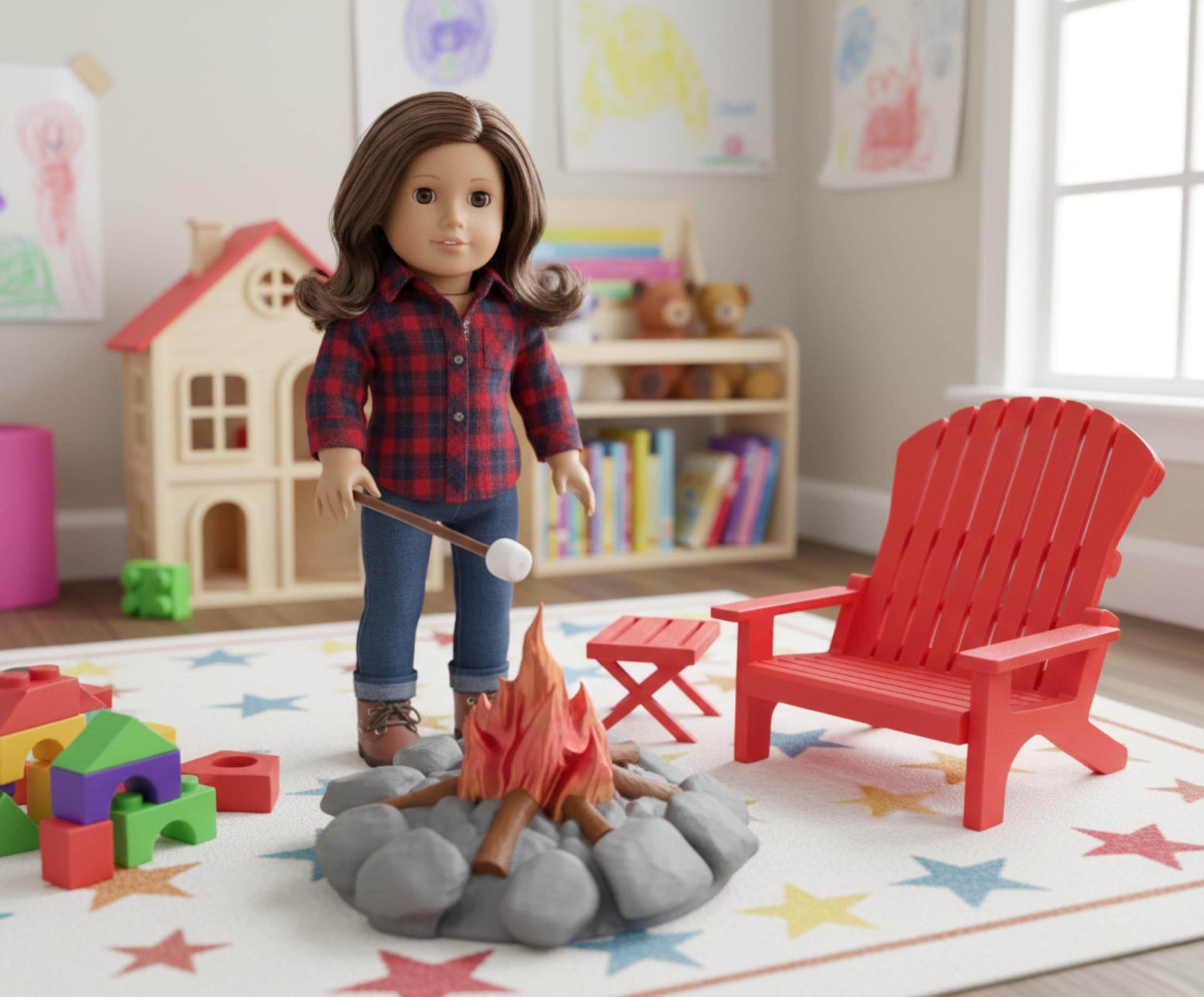 18 inch doll Campfire Set American Girl camping accessory