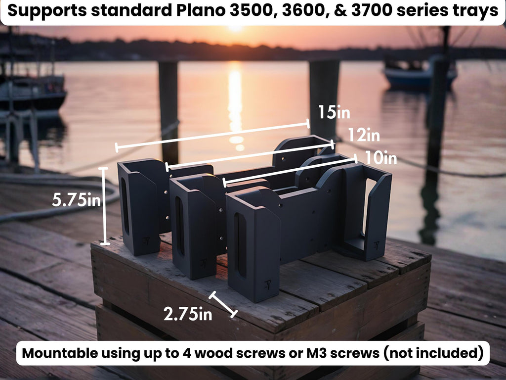 Plano Tray Holder: Adjustable for 3500/3600/3700 series fishing lure trays