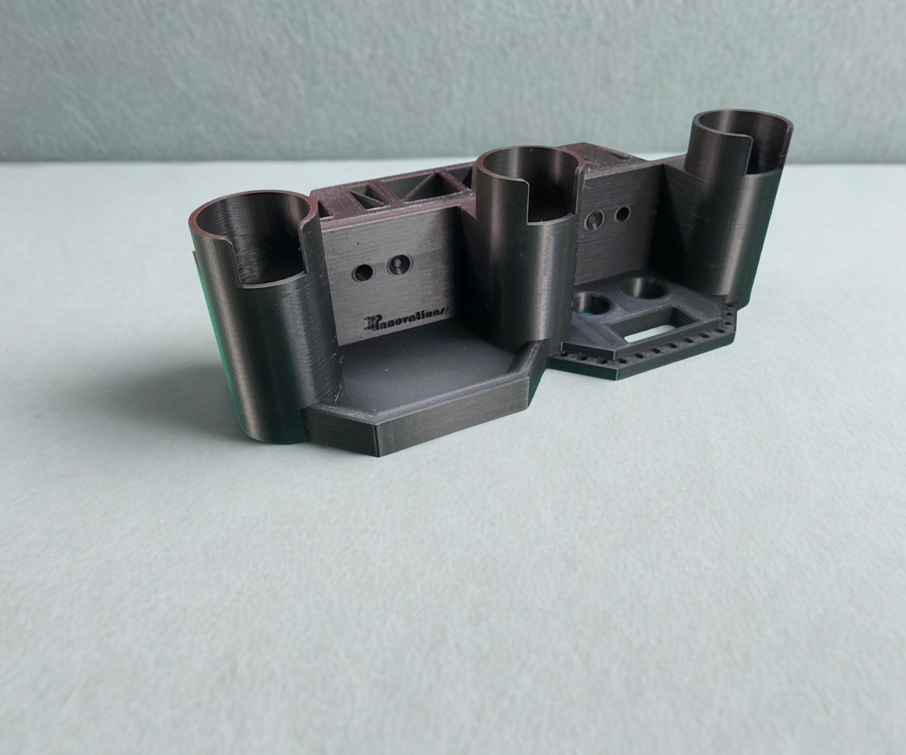 Ice Fishing 3 Rod Holder: Sled/Wall Mount with Optional Tool Holder