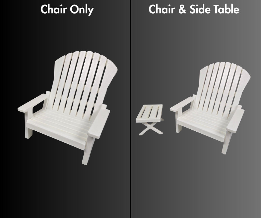 18 inch doll Adirondack Chair American Girl accessory with optional side table
