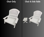 18 inch doll Adirondack Chair American Girl accessory with optional side table