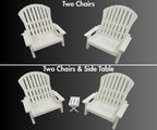 18 inch doll - Two Adirondack Chair Set American Girl accessory with optional side table