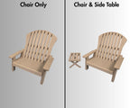 18 inch doll Adirondack Chair American Girl accessory with optional side table