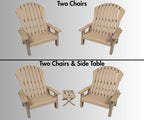 18 inch doll - Two Adirondack Chair Set American Girl accessory with optional side table