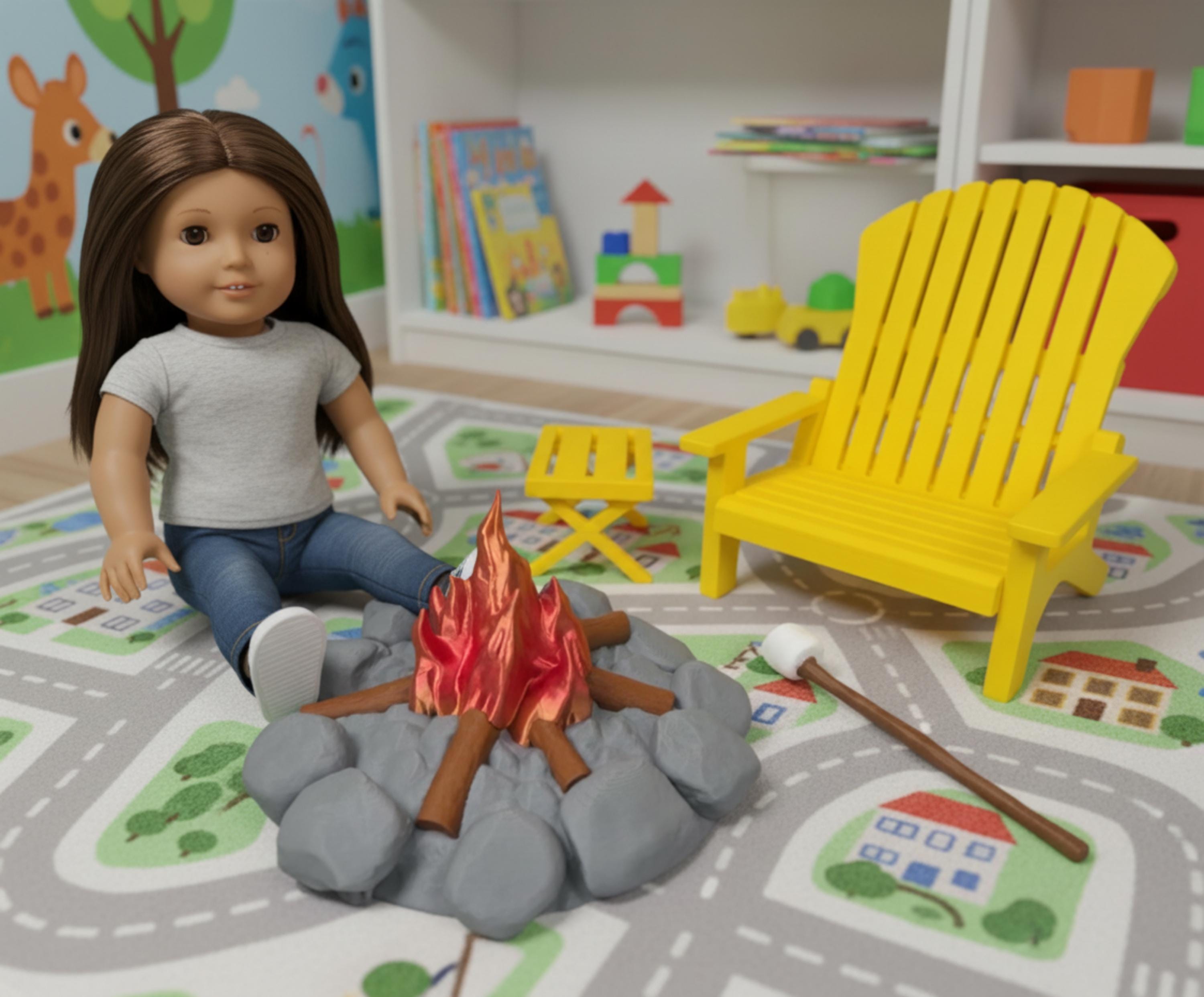18 inch doll Campfire Set American Girl camping accessory