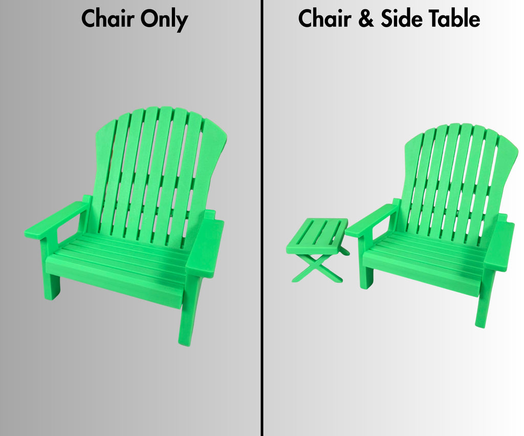 18 inch doll Adirondack Chair American Girl accessory with optional side table