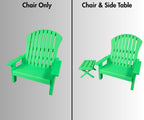 18 inch doll Adirondack Chair American Girl accessory with optional side table