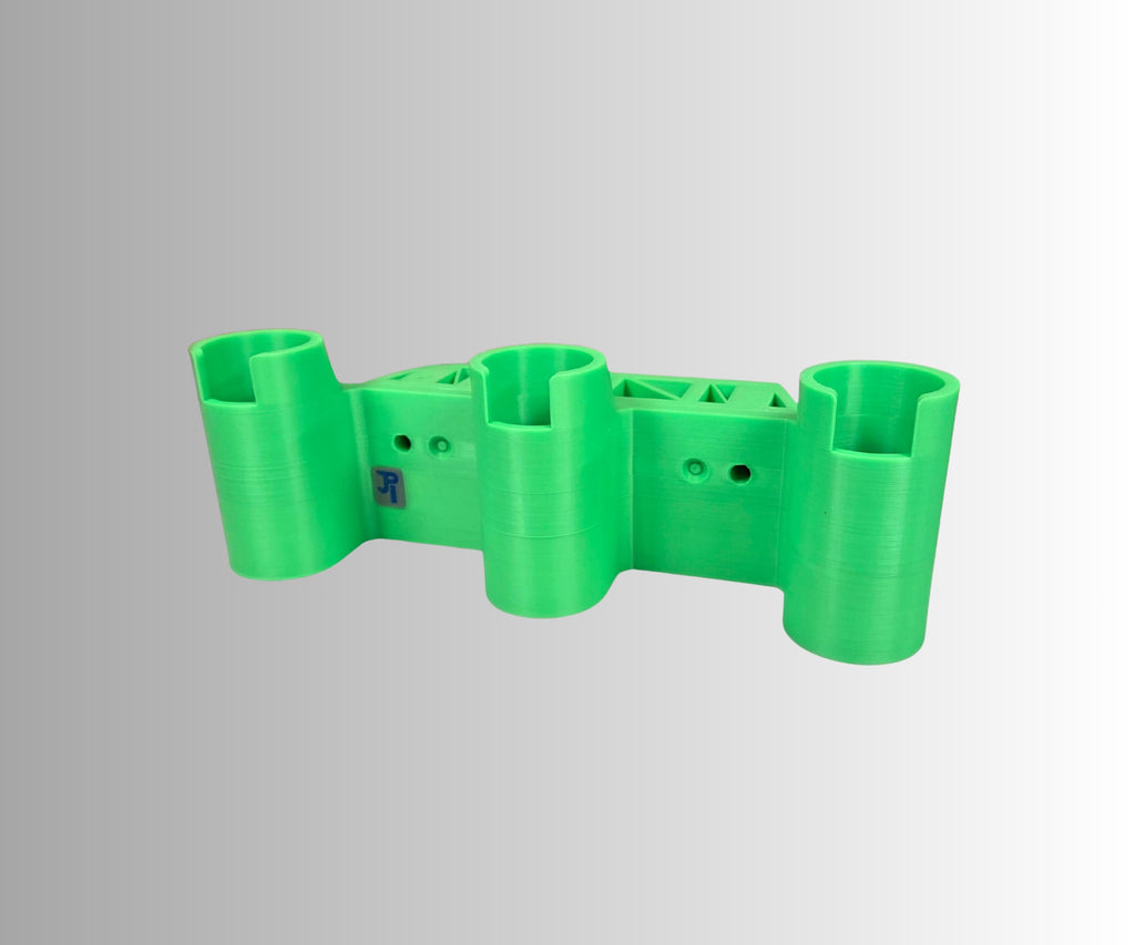 Ice Fishing 3 Rod Holder: Sled/Wall Mount with Optional Tool Holder