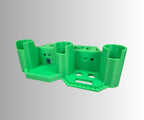 Ice Fishing 3 Rod Holder: Sled/Wall Mount with Optional Tool Holder