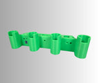 Ice Fishing Rod Holder: 4-Rod Sled/Wall Mount with Optional Tool Holder